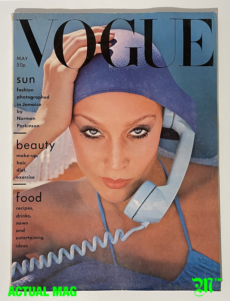 Vogue 1975 May - Jerry Hall Cover