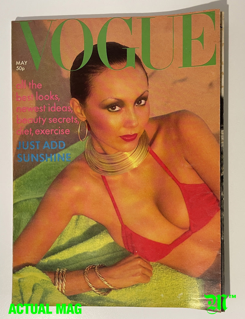 Vogue 1976 May - Marie Helvin Cover