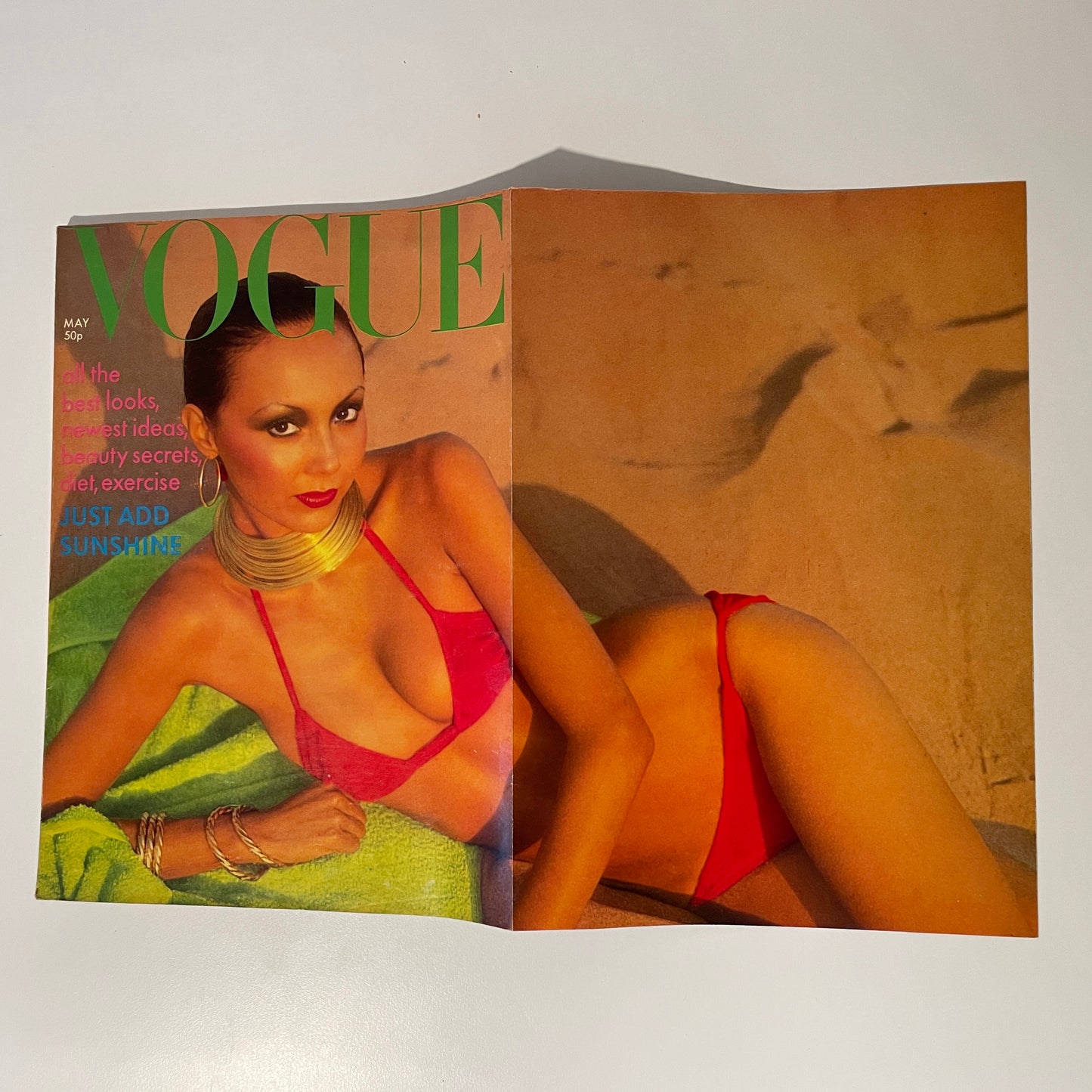 Vogue 1976 May - Marie Helvin Cover