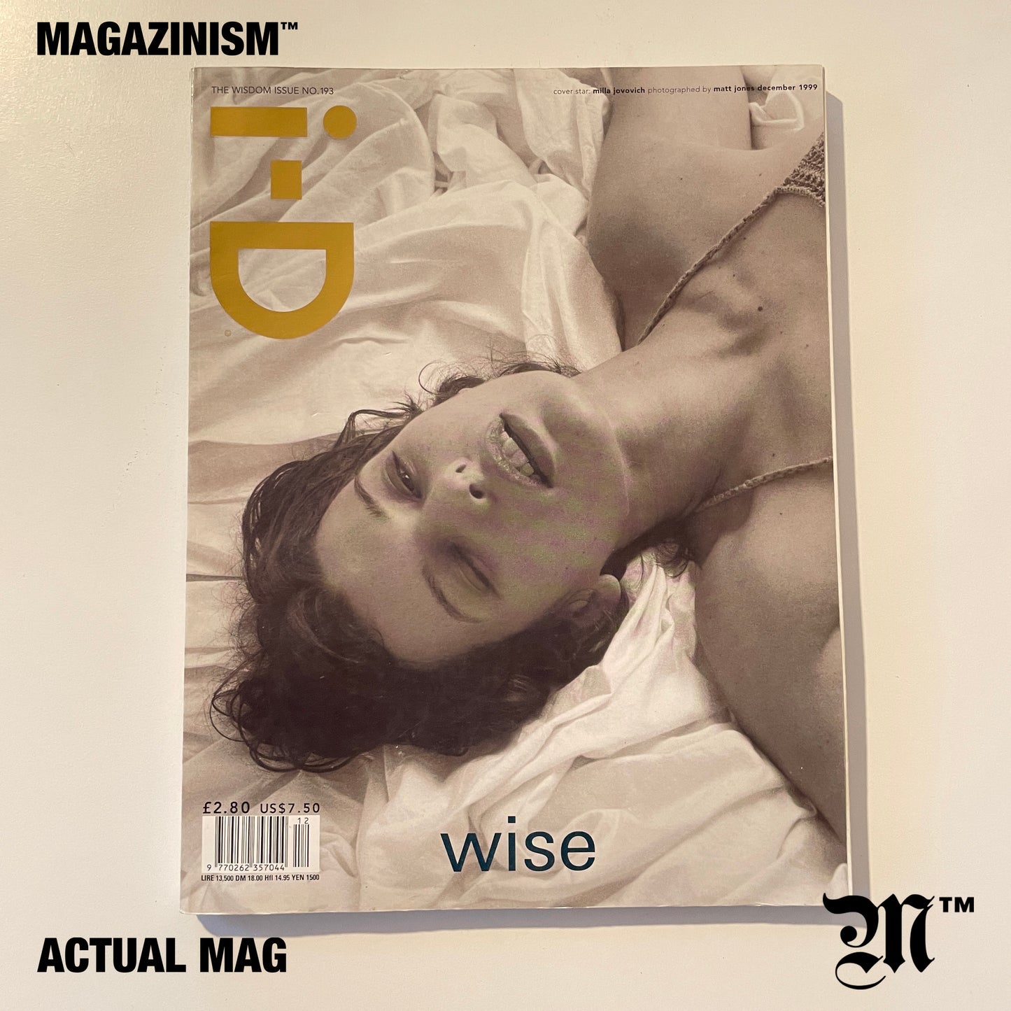 i-D Magazine No.193 1999 December Milla Jovovich