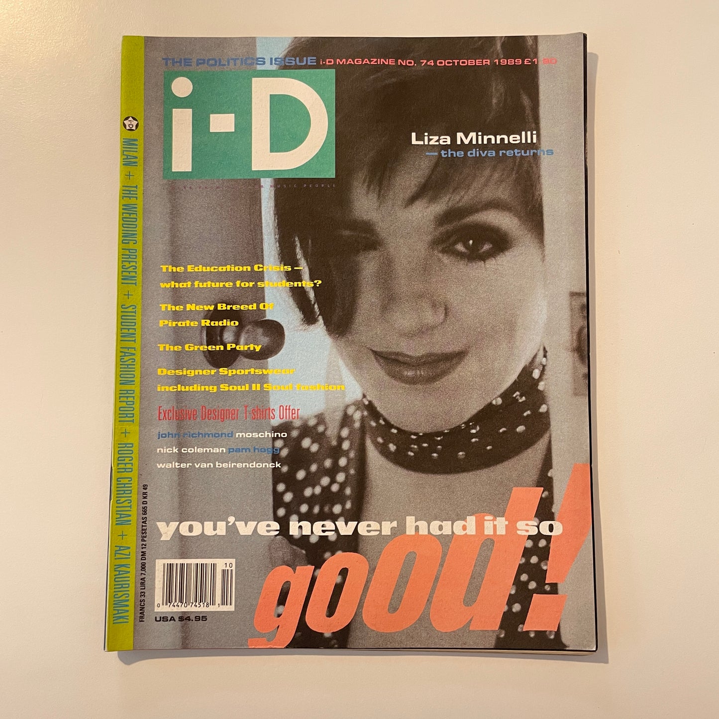 i-D Magazine No.74 1989 October - Liza Minnelli