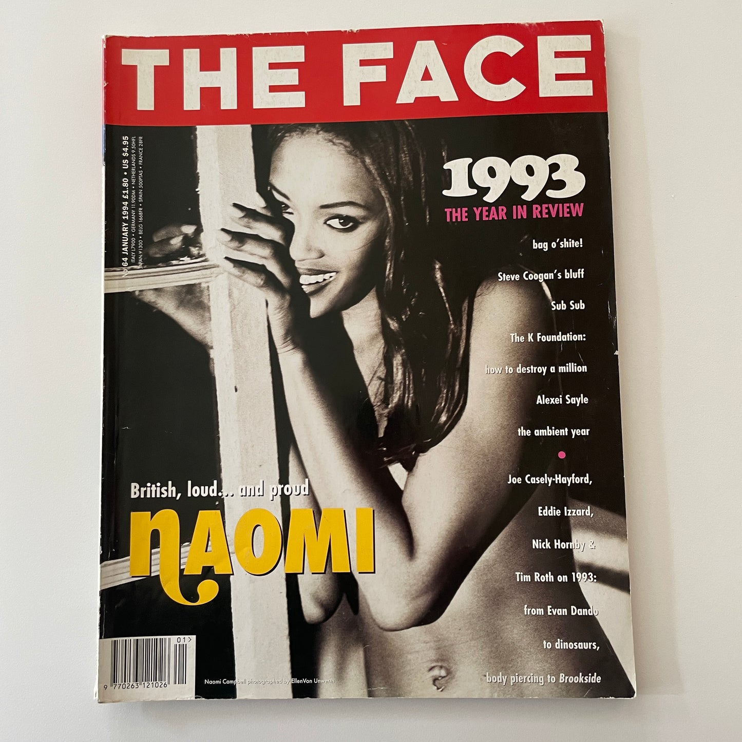 The Face No.64 - January 1994 - Naomi Campbell