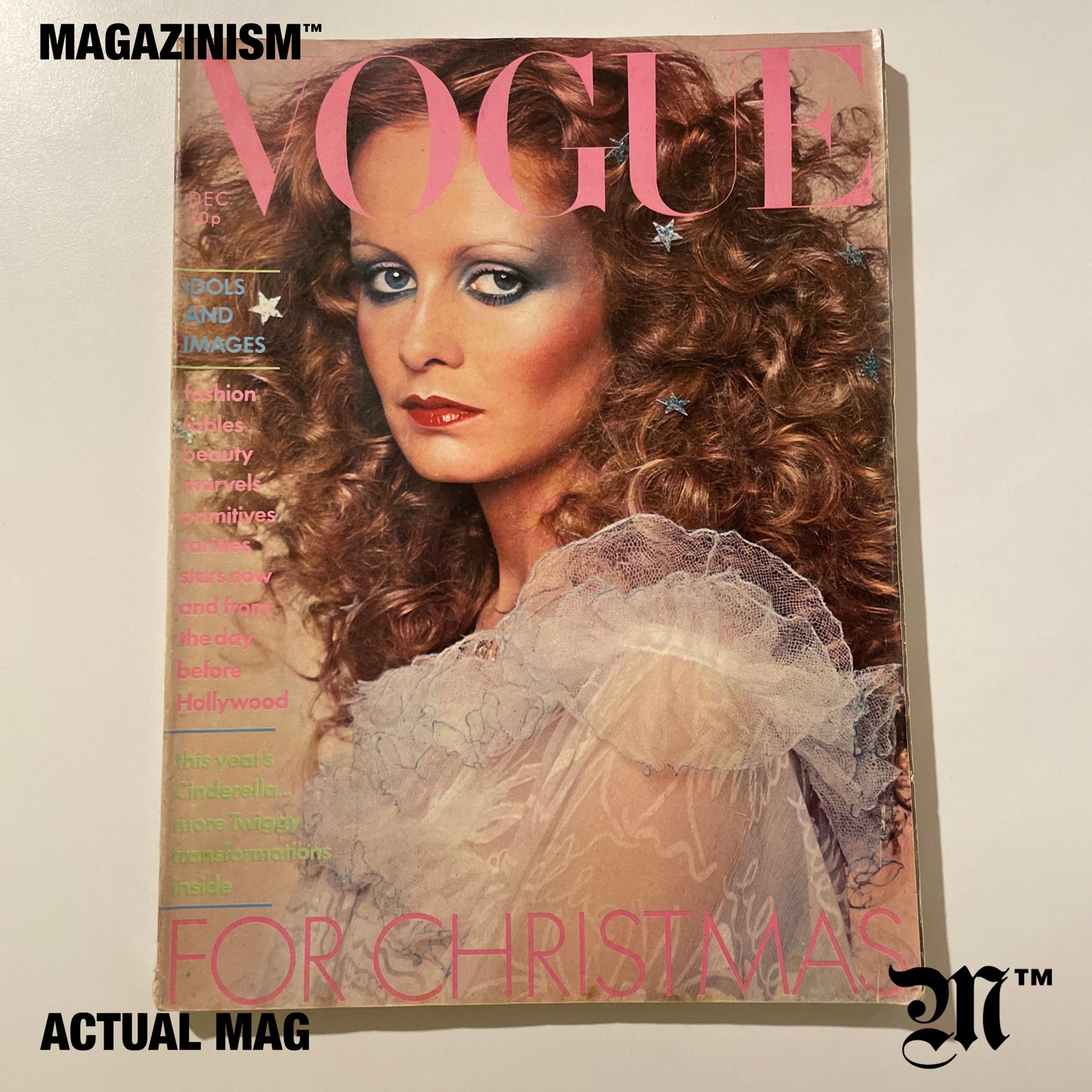 Vogue 1974 December - Twiggy