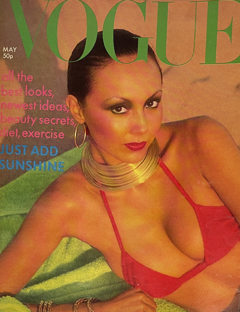 Vogue 1976 May - Marie Helvin Cover