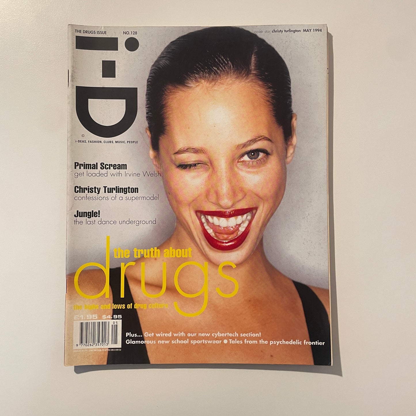 i-D Magazine No.128 1994 May - Christy Turlington