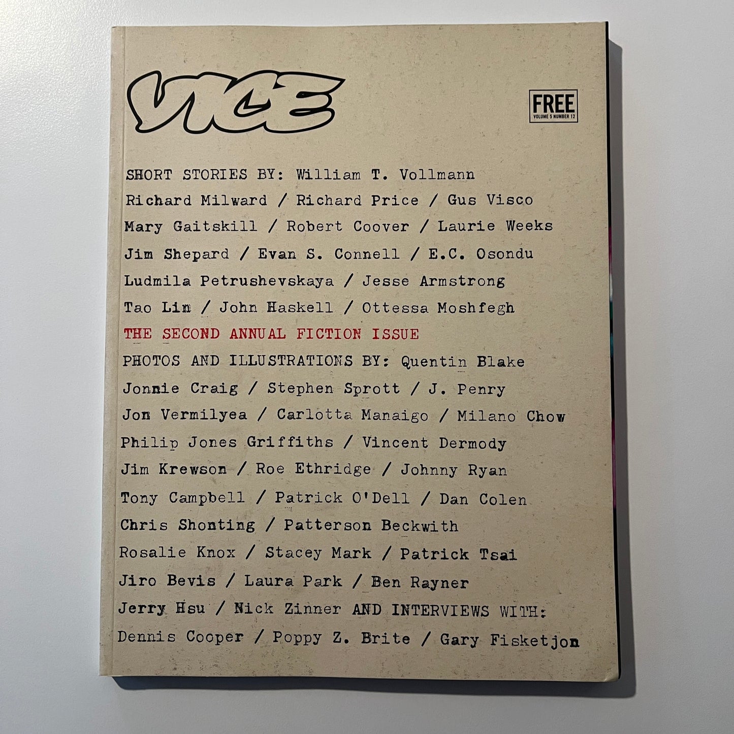 Vice UK - VOLUME 5 ISSUE 12