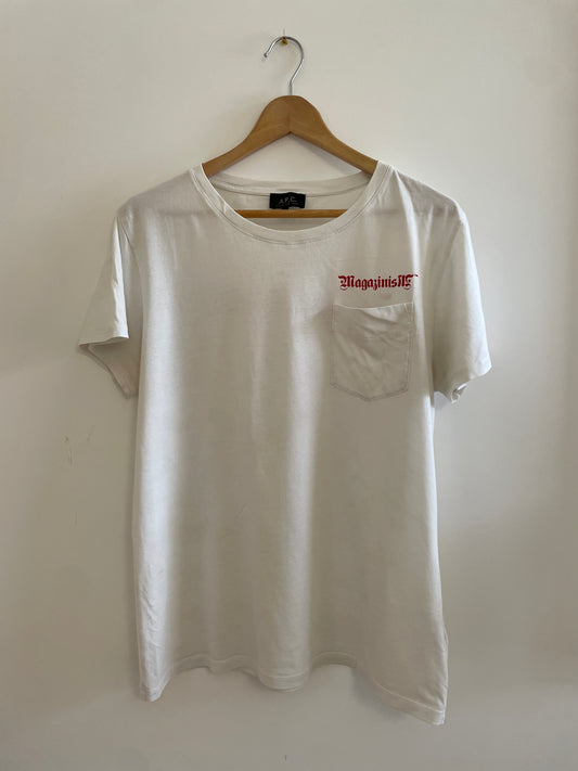 Up-Cycled  Magazinism X A.P.C. T-shirt